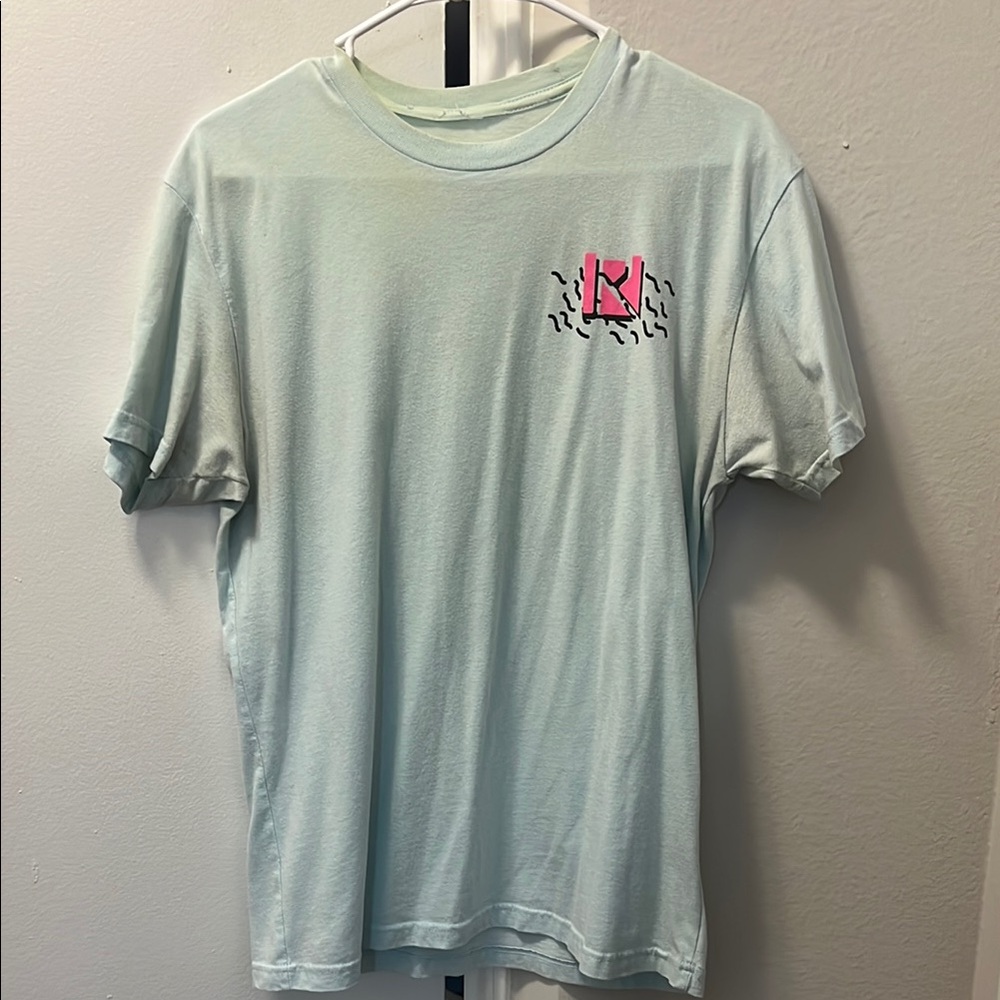 Blue and Pink Short Sleeve Tee